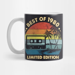 Best Of 1980 Made In 1960 43rd Birthday Gift 43 Year Old Vintage Mug